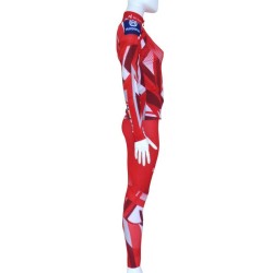Löffler femme combinaison de ski de fond ÖSV Biathlon 2023 rouge-blanc